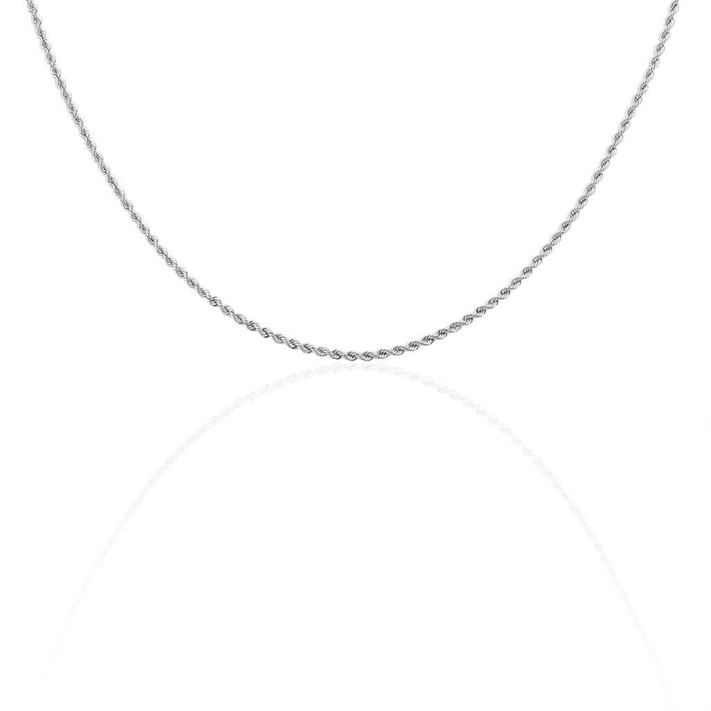 Collier Jerry Maille Corde Or Blanc - Chaines Femme | Histoire d’Or
