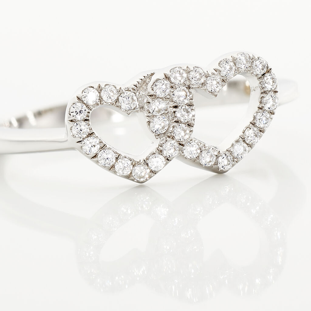 Bague Anne-ael Argent Blanc Oxyde De Zirconium - Bagues avec pierre Femme | Histoire d&rsquo;Or