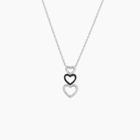 Collier Lio Argent Blanc Oxyde De Zirconium - Colliers fantaisie Femme | Histoire d&rsquo;Or