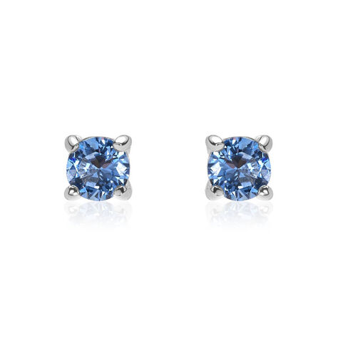 Boucles D'oreilles Puces Rio Santa Teresa Argent Blanc Oxyde - Boucles d'oreilles fantaisie Femme | Histoire d’Or
