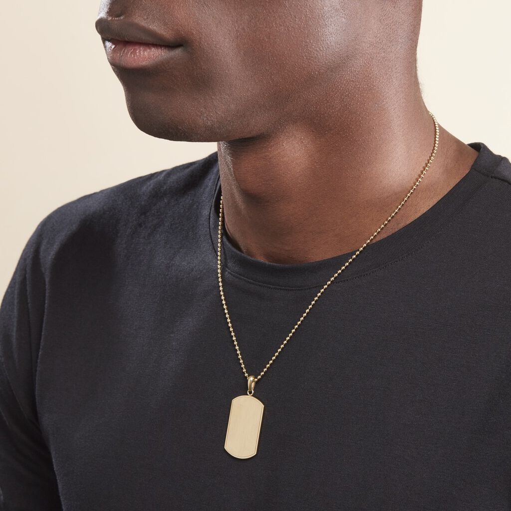 Collier Acier Doré Lorant - Colliers fantaisie Homme | Histoire d’Or