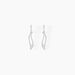 Boucles D'oreilles Pendantes Ysanna Or Blanc Oxyde De Zirconium - Boucles d'oreilles pendantes Femme | Histoire d’Or