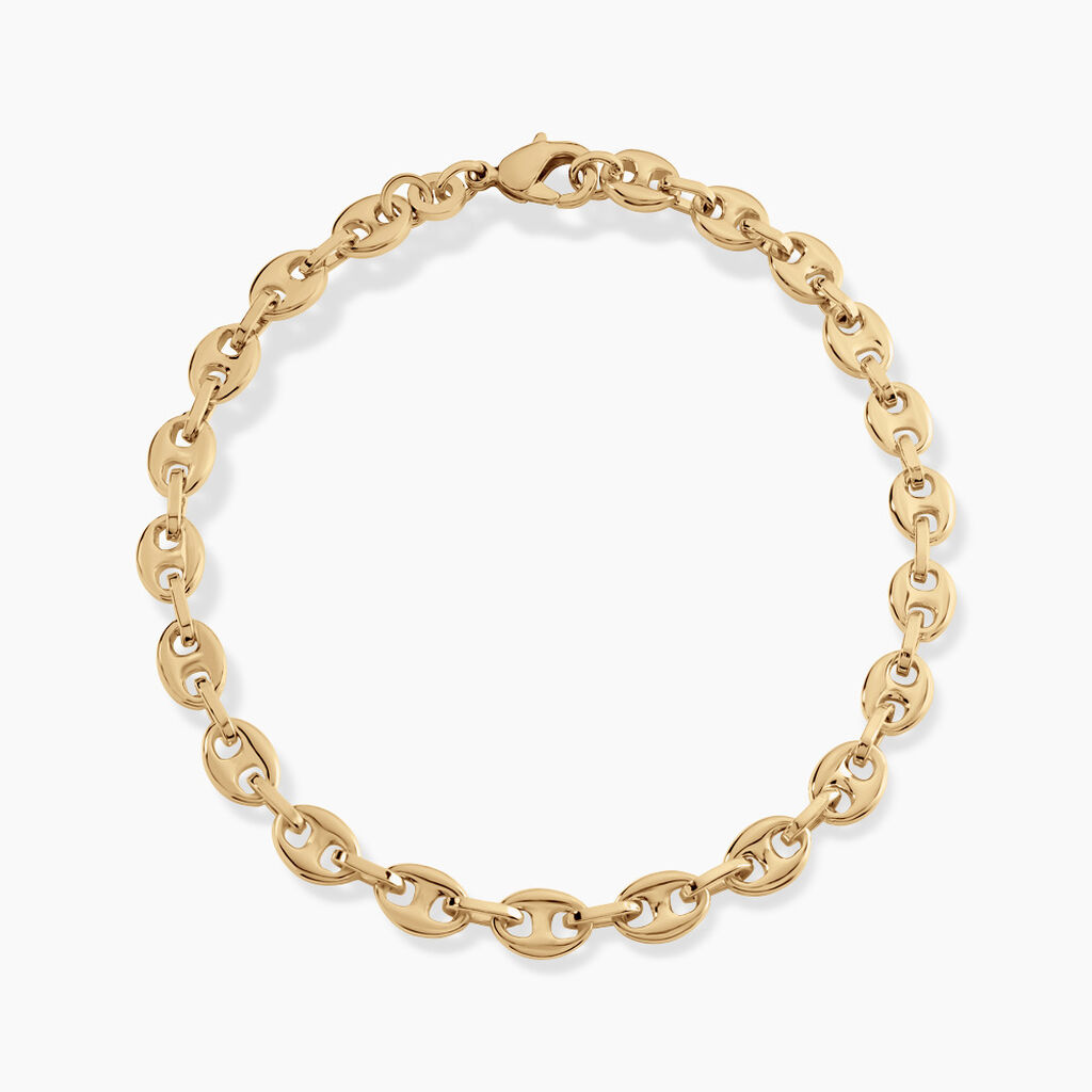 Bracelet William Plaqu&eacute; Or Jaune - Bracelets cha&icirc;ne Femme | Histoire d&rsquo;Or