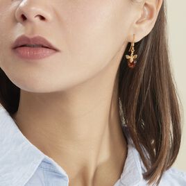 Boucles D'oreilles Pendantes Lyla Argent Jaune Ambre - Boucles d'oreilles fantaisie Femme | Histoire d’Or