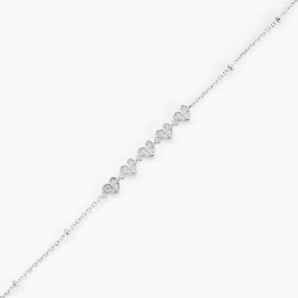 Bracelet Declaration Argent Blanc Oxyde De Zirconium - Bracelets Femme | Histoire d’Or