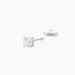 Boucles D'oreilles Puces 4 Griffes Or Blanc Diamant Synthetique - Clous d'oreilles Femme | Histoire d’Or