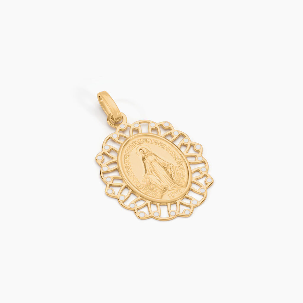 Pendentif Santeri Or Jaune - Pendentifs Bapt&ecirc;me Famille | Histoire d&rsquo;Or