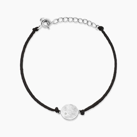 Bracelet Zahide Argent Blanc Oxyde De Zirconium - Bracelets cordon Femme | Histoire d&rsquo;Or