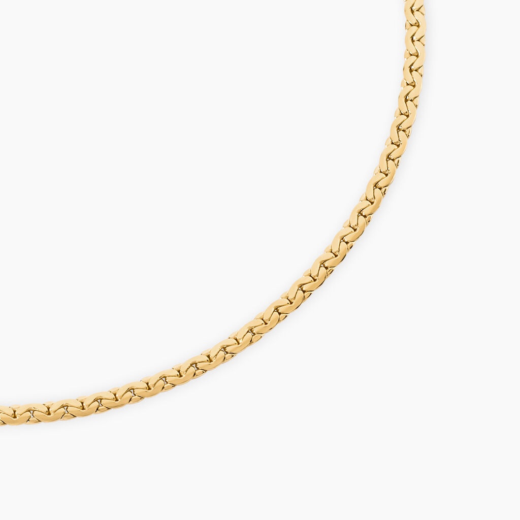 Collier Ivy Argent Dor&eacute; A L'Or 750/1000 - Bijoux sans pierre Femme | Histoire d&rsquo;Or