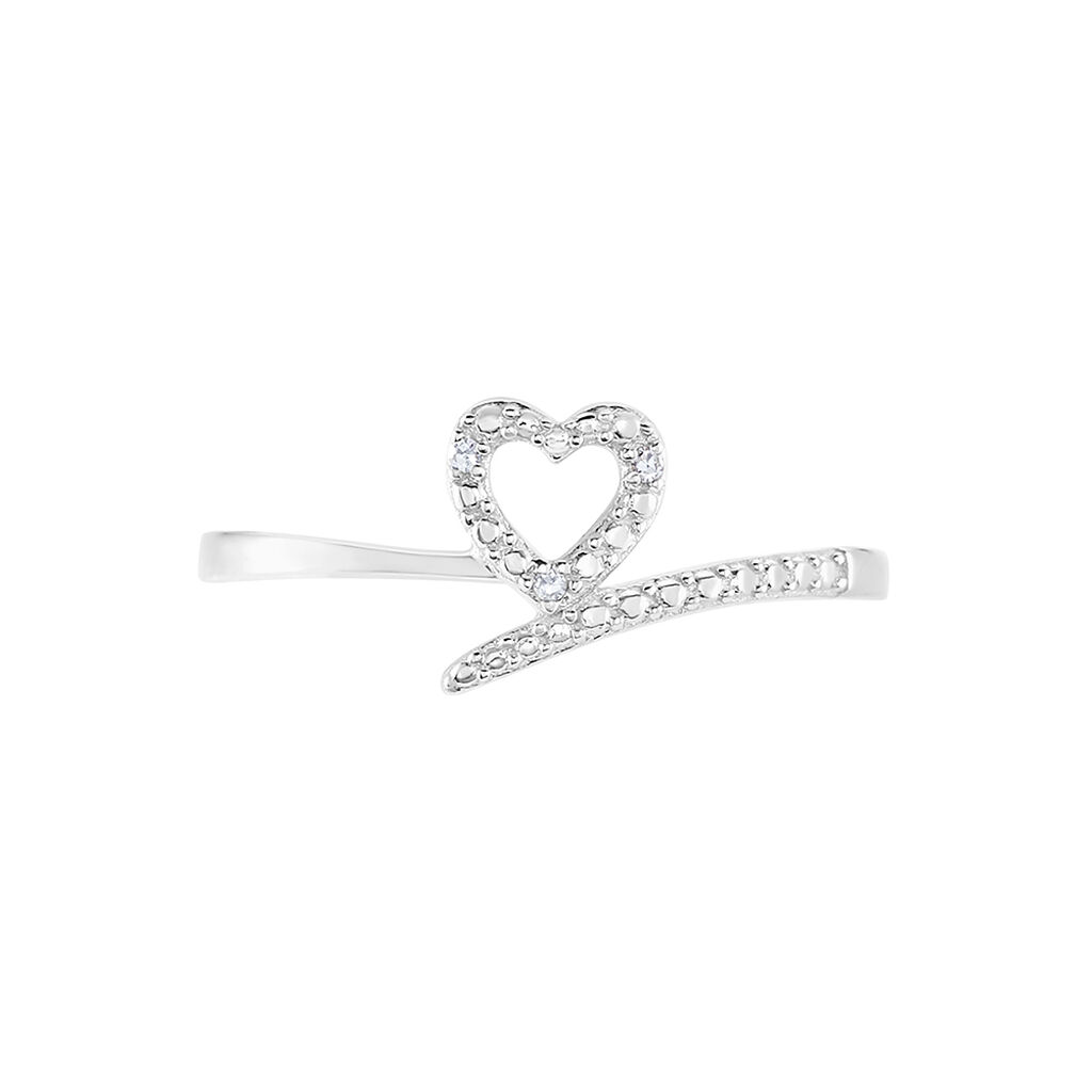Bague Urias Or Blanc Diamant - Bagues avec pierre Femme | Histoire d’Or