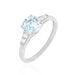 Bague Maysara Or Blanc Topaze Et Oxyde De Zirconium - Bagues solitaires Femme | Histoire d’Or