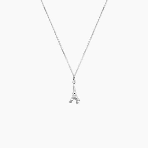 Collier Marceau Argent Blanc - Colliers fantaisie Famille | Histoire d’Or