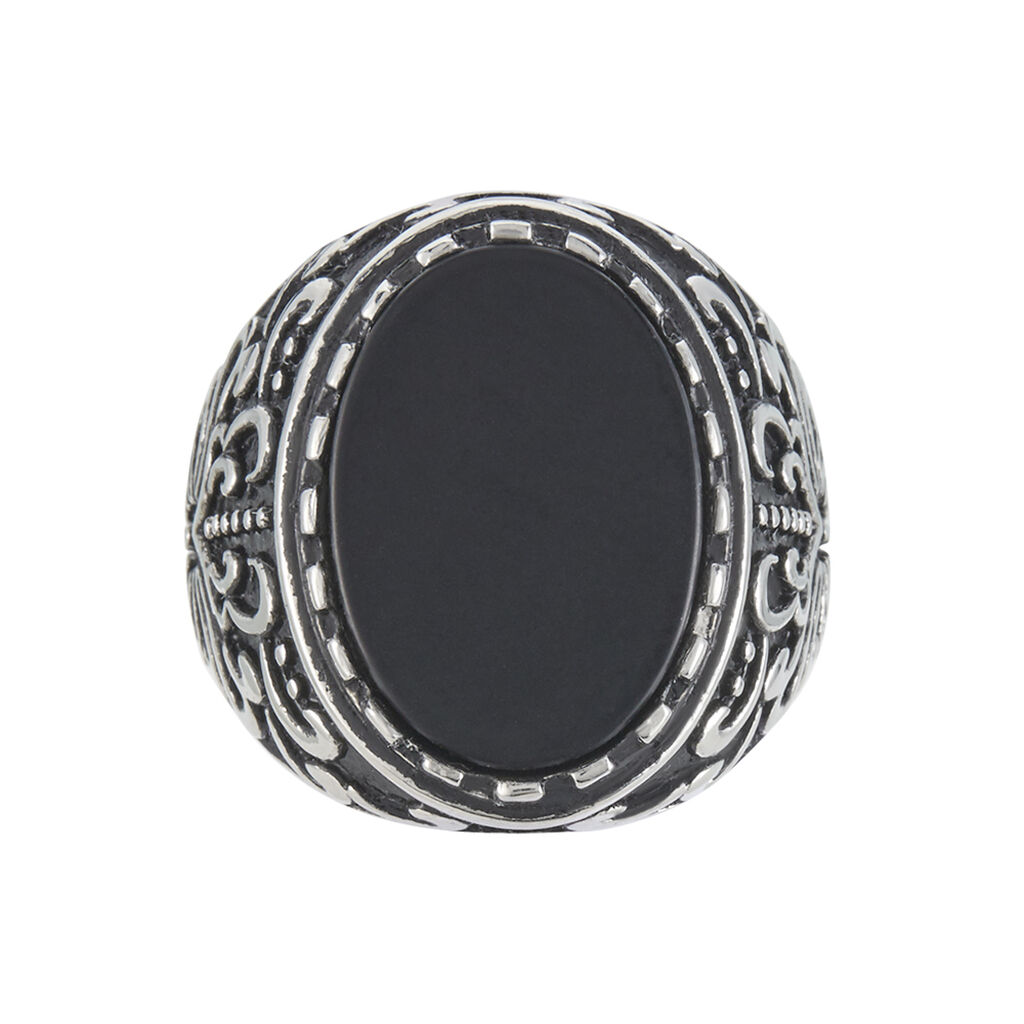 Chevaliere Acier Blanc Wallerand Pierre - Bagues solitaires Homme | Histoire d’Or