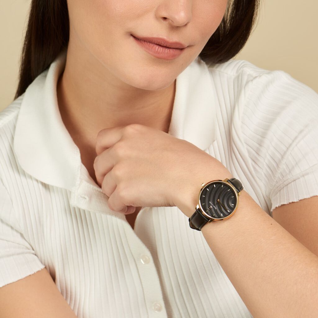 Montre Pierre Lannier Betty Noir - Montres Femme | Histoire d’Or