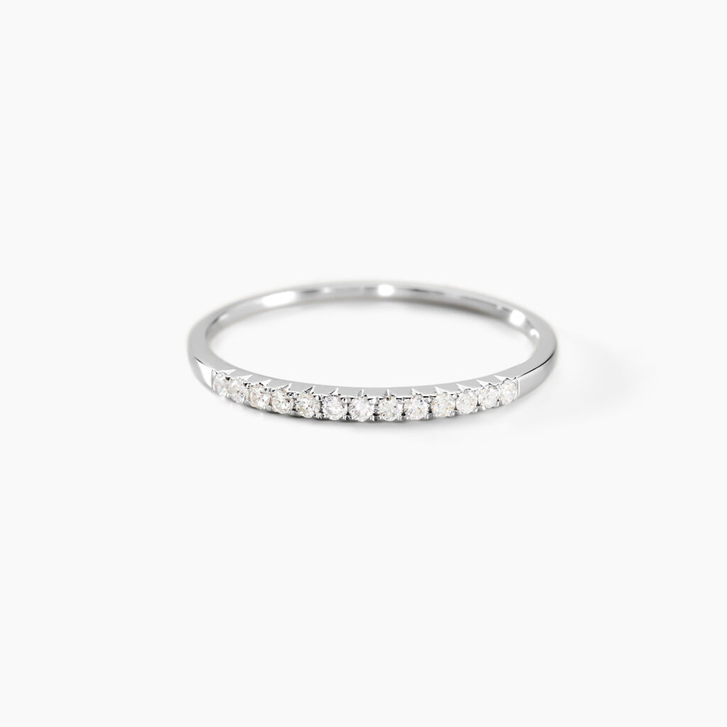 Alliance Pristina Or Blanc Diamant - Alliances Femme | Histoire d’Or