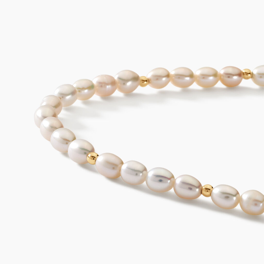 Bracelet Ciriola Or Jaune Perle De Culture - Bracelets Femme | Histoire d’Or