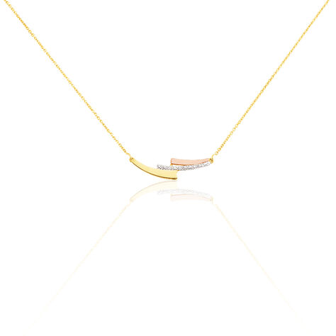 Collier Ainhoa Or Tricolore Diamant - Colliers Femme | Histoire d’Or