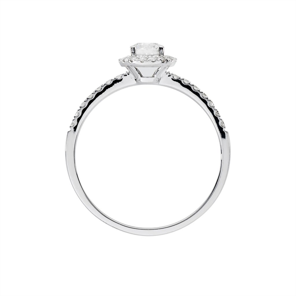 Bague Solitaire Lena Or Blanc Diamant - Bagues solitaires Femme | Histoire d&rsquo;Or
