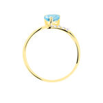 Bague Eva Or Jaune Topaze Et Diamant - Bagues solitaires Femme | Histoire d&rsquo;Or
