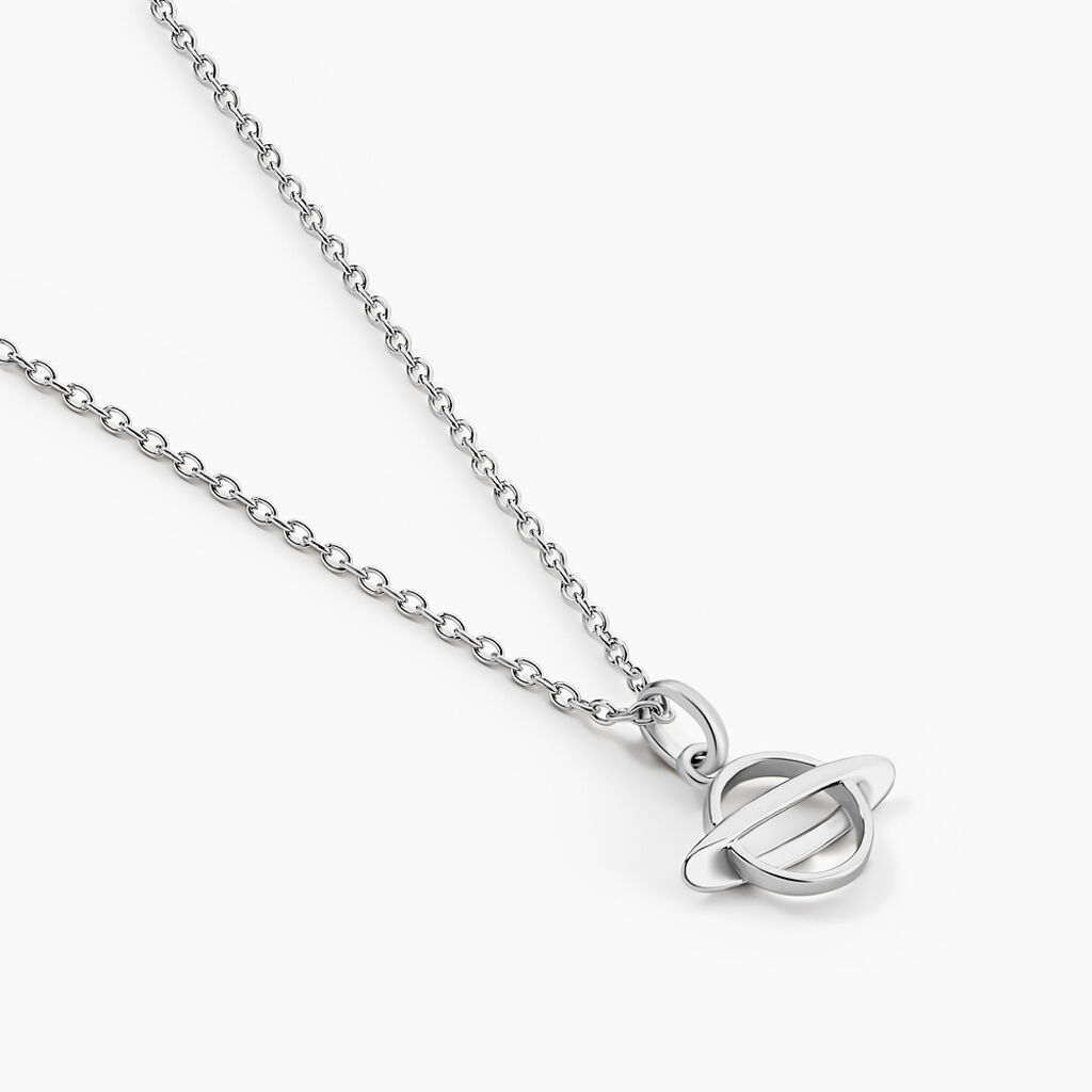 Collier Raven Argent Blanc - Ras de cou Femme | Histoire d&rsquo;Or