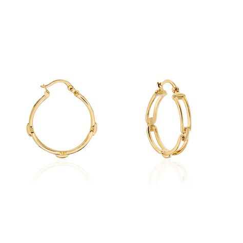 Creoles Plaqué Or Lavrenti - Boucles d'oreilles créoles Femme | Histoire d’Or