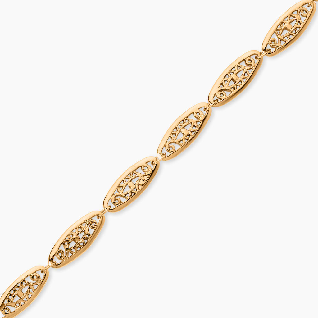 Bracelet Kathlyne Plaqu&eacute; Or Jaune - Bracelets cha&icirc;ne Femme | Histoire d&rsquo;Or