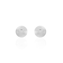 Boucles D'oreilles Puces Virgie Argent Blanc - Boucles d'oreilles fantaisie Femme | Histoire d’Or