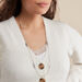 Collier Sautoir Euriell Argent Blanc - Colliers Plume Femme | Histoire d’Or