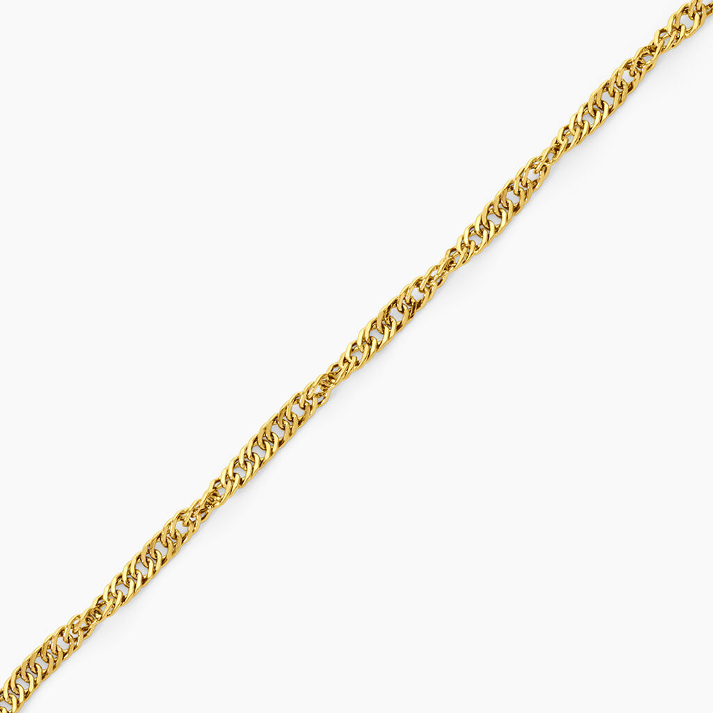 Bracelet Cinthia Acier Jaune - Bracelets cha&icirc;ne Femme | Histoire d&rsquo;Or