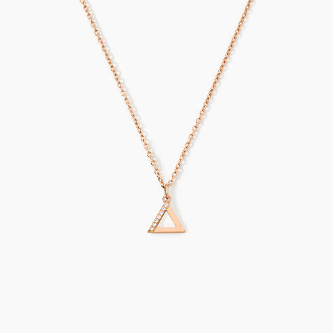 Collier Lorena Argent Rose Oxyde De Zirconium - Colliers fantaisie Femme | Histoire d&rsquo;Or