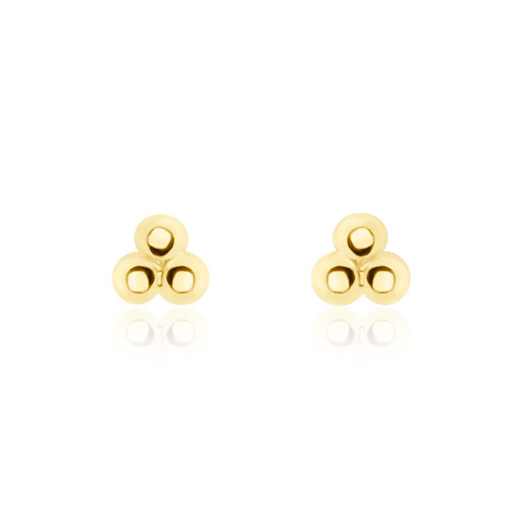 Boucles D'oreilles Puces Glen Or Jaune - Clous d'oreilles Femme | Histoire d’Or