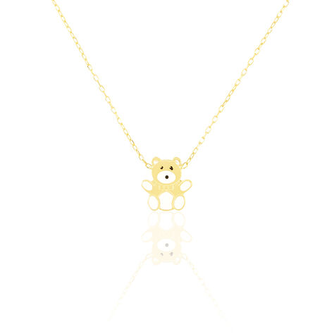 Collier Mae Ourson Or Jaune - Colliers Enfant | Histoire d&rsquo;Or