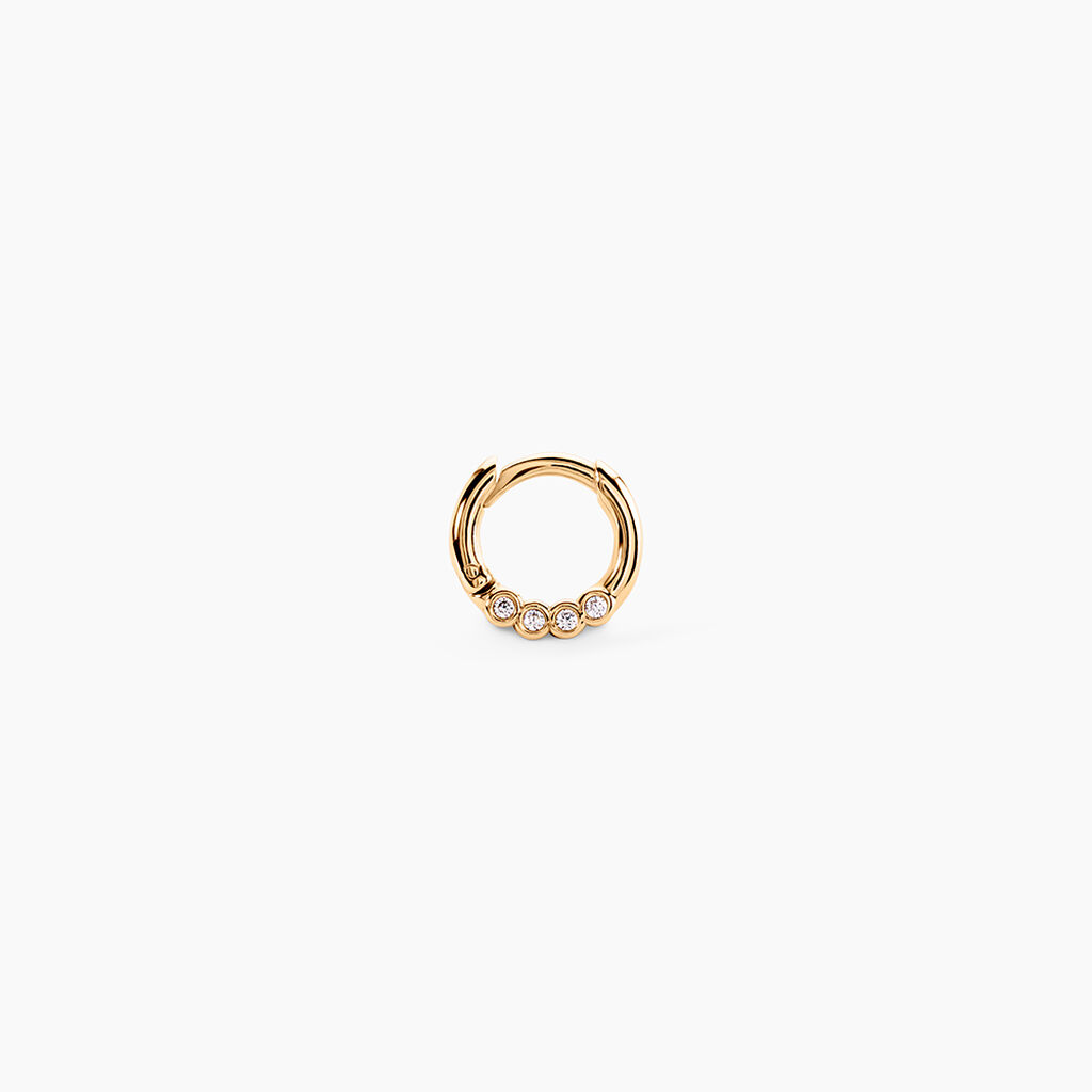 Piercing Lexia Plaqu&eacute; Or Jaune Oxyde De Zirconium - Piercings d'oreilles Femme | Histoire d&rsquo;Or