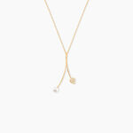 Collier Lucija Or Jaune Perle De Culture Et Oxyde De Zirconium - Colliers Femme | Histoire d&rsquo;Or