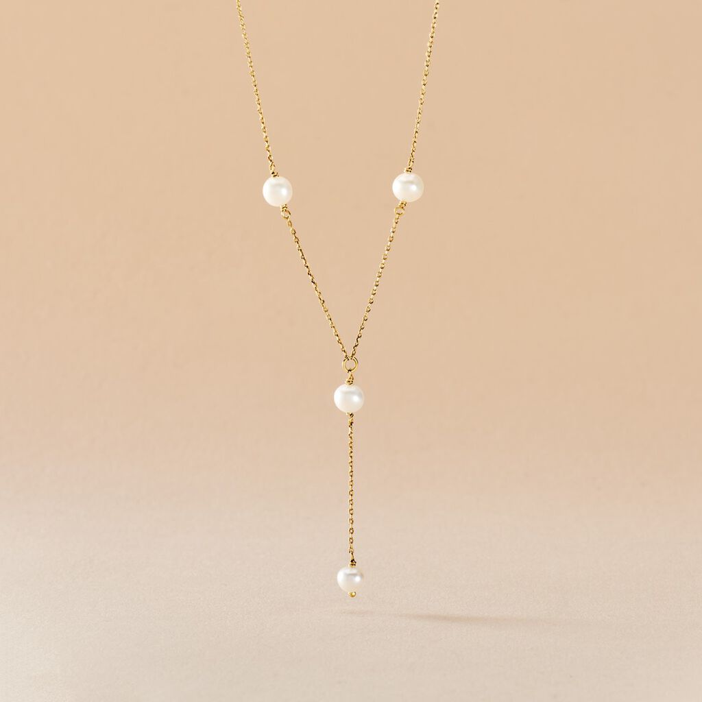 Collier Persis Or Jaune Perle De Culture - Colliers Femme | Histoire d’Or