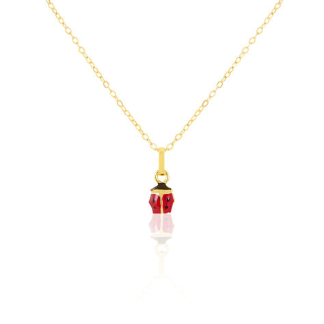 Collier Helidie Coccinelle Or Jaune - Colliers Enfant | Histoire d’Or