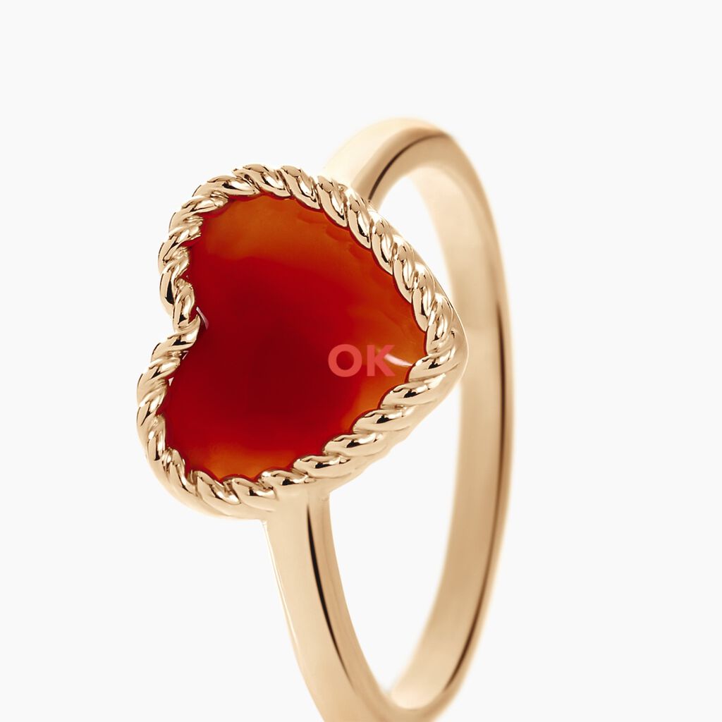 Bague Par Amour Plaque Or Jaune Agate - Bagues solitaires Femme | Histoire d’Or