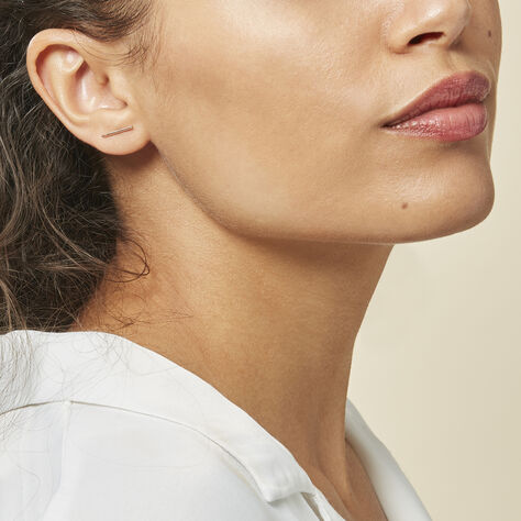 Boucles D'oreilles Puces Pink Or Rose - Clous d'oreilles Femme | Histoire d’Or