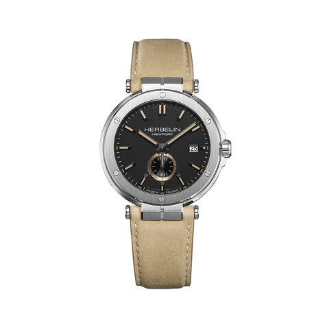 Montre Herbelin Newport Elegance Noir - F&ecirc;te des p&egrave;res Homme | Histoire d&rsquo;Or