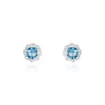 Boucles D'oreilles Puces Argent Blanc Clover Verre Oxydes De Zirconium - Boucles d'oreilles fantaisie Femme | Histoire d&rsquo;Or