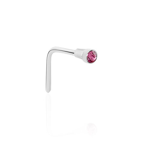 Piercing De Nez Fethi Serti Clos Or Blanc Oxyde De Zirconium - Bijoux Femme | Histoire d’Or