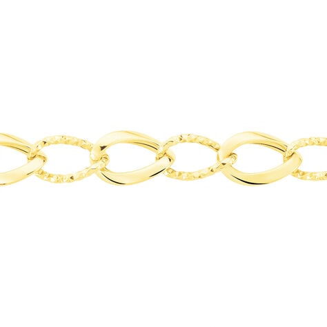 Collier Joice Maille Alternée Et Godronne Or Jaune - Chaines Femme | Histoire d’Or