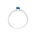 Bague Lalia Or Blanc Topaze Et Oxyde De Zirconium - Bagues solitaires Femme | Histoire d’Or