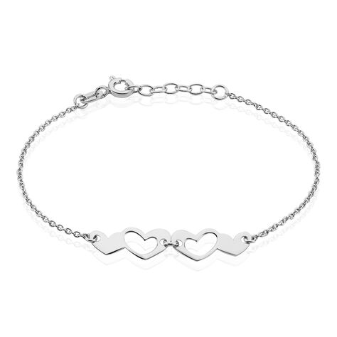 Bracelet Vanilla Argent Blanc - Bracelets Coeur Femme | Histoire d’Or