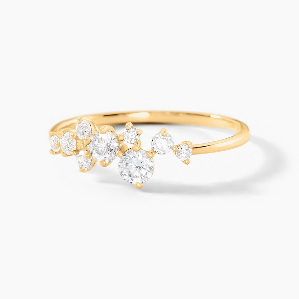 Bague Mahalah Or Jaune Oxyde De Zirconium - Bagues avec pierre Femme | Histoire d’Or