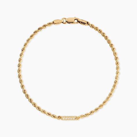 Bracelet Cordelia Or Jaune Cristaux De Swarovski - Bracelets Femme | Histoire d&rsquo;Or