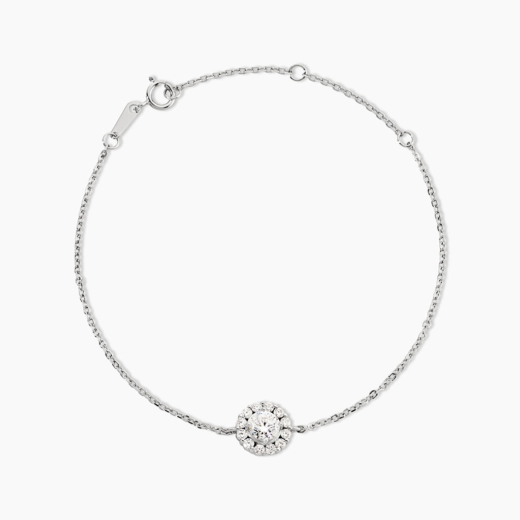 Bracelet Princess Argent Blanc Oxyde De Zirconium - Bracelets Femme | Histoire d&rsquo;Or