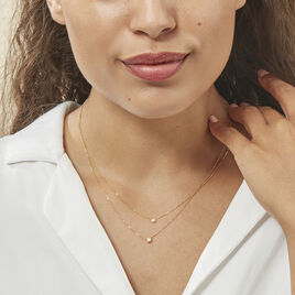 Collier Virguinia Or Jaune Oxyde De Zirconium - Colliers doubles et triples chaînes Femme | Histoire d’Or