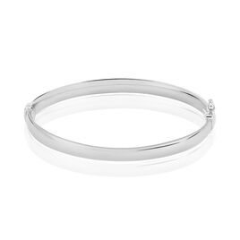 Bracelet Jonc Thaira Argent Blanc - Bracelets joncs Femme | Histoire d’Or