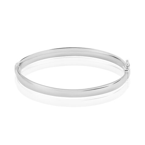 Bracelet Jonc Thaira Argent Blanc - Bracelets joncs Femme | Histoire d’Or